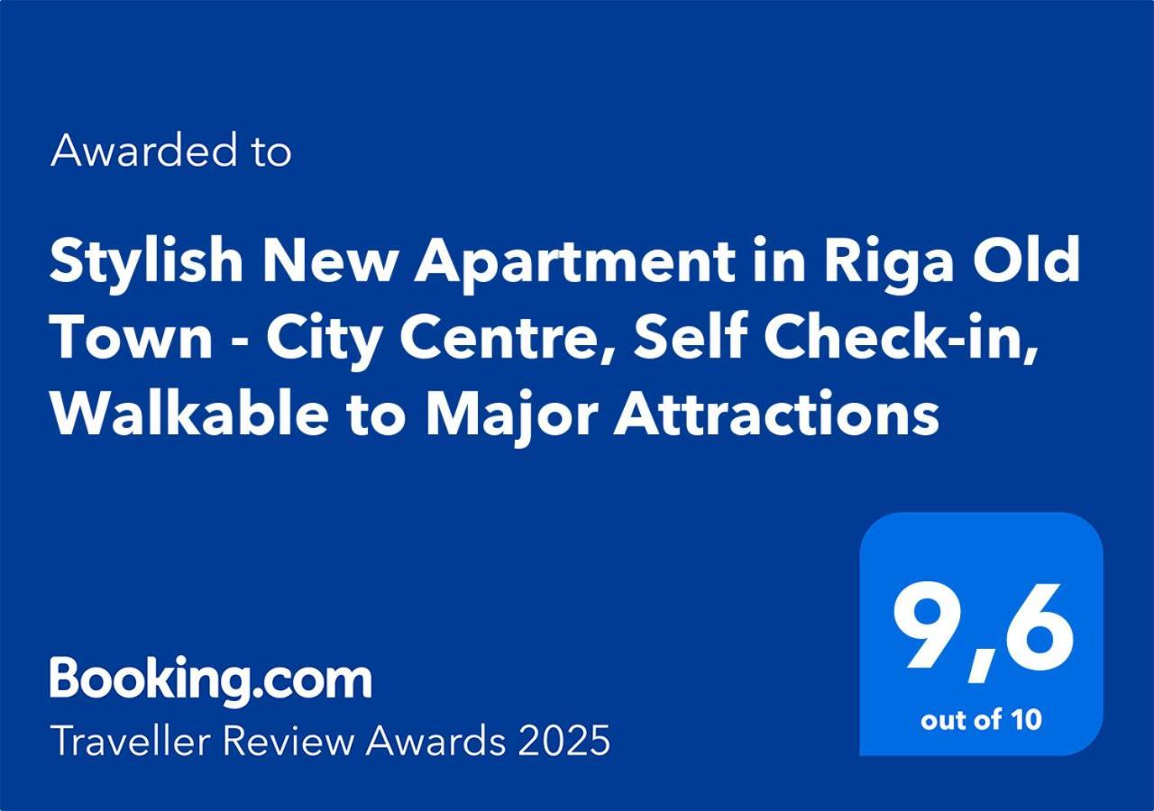 Stylish New Apartment In Riga Old Town - City Centre, Self Check-In, Walkable To Major Attractions Extérieur photo